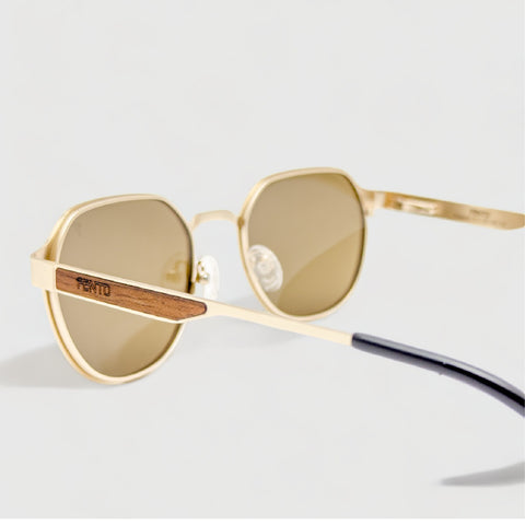 Freeport Gold - Steel sunglasses