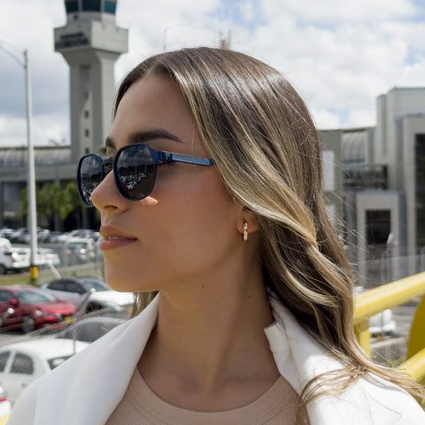 Freeport Blue - Steel sunglasses