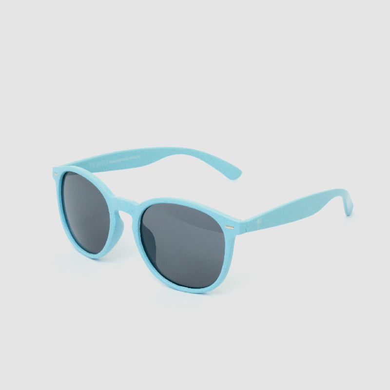 Round Wheat Sunglasses - Blue