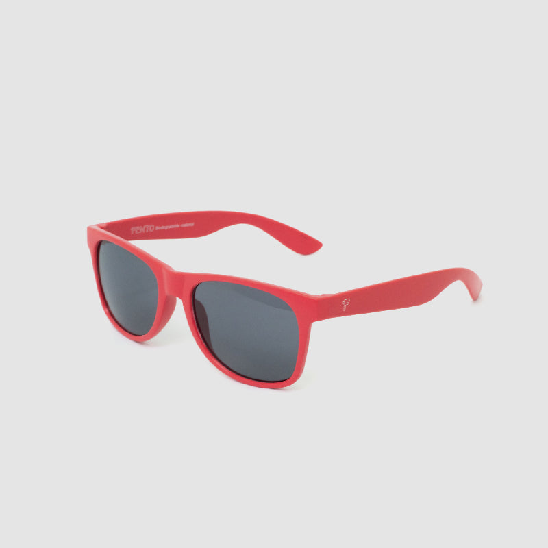 Wayfarer Wheat Sunglasses - Red