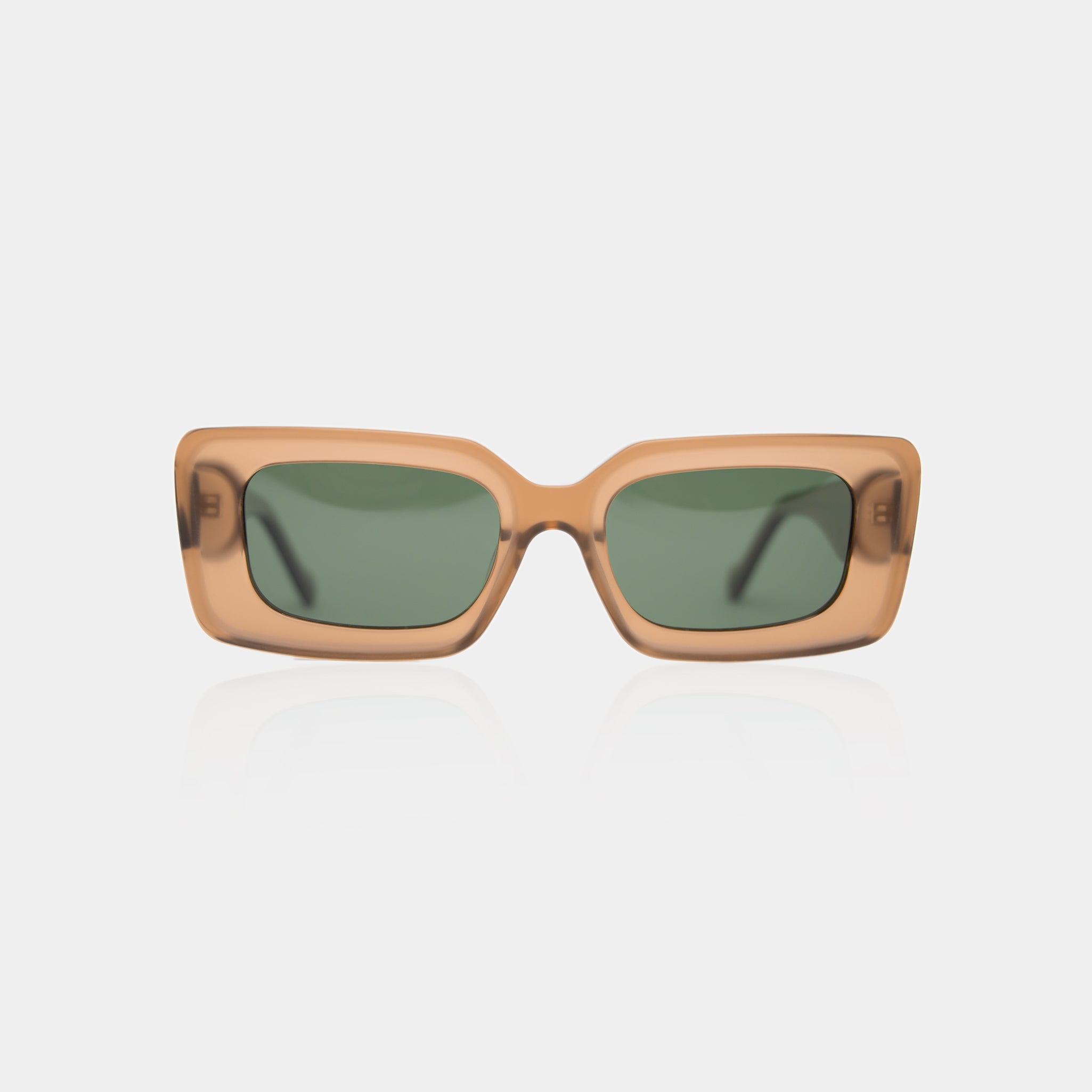 Cameron Brown sunglasses – bold square frame in warm brown acetate.