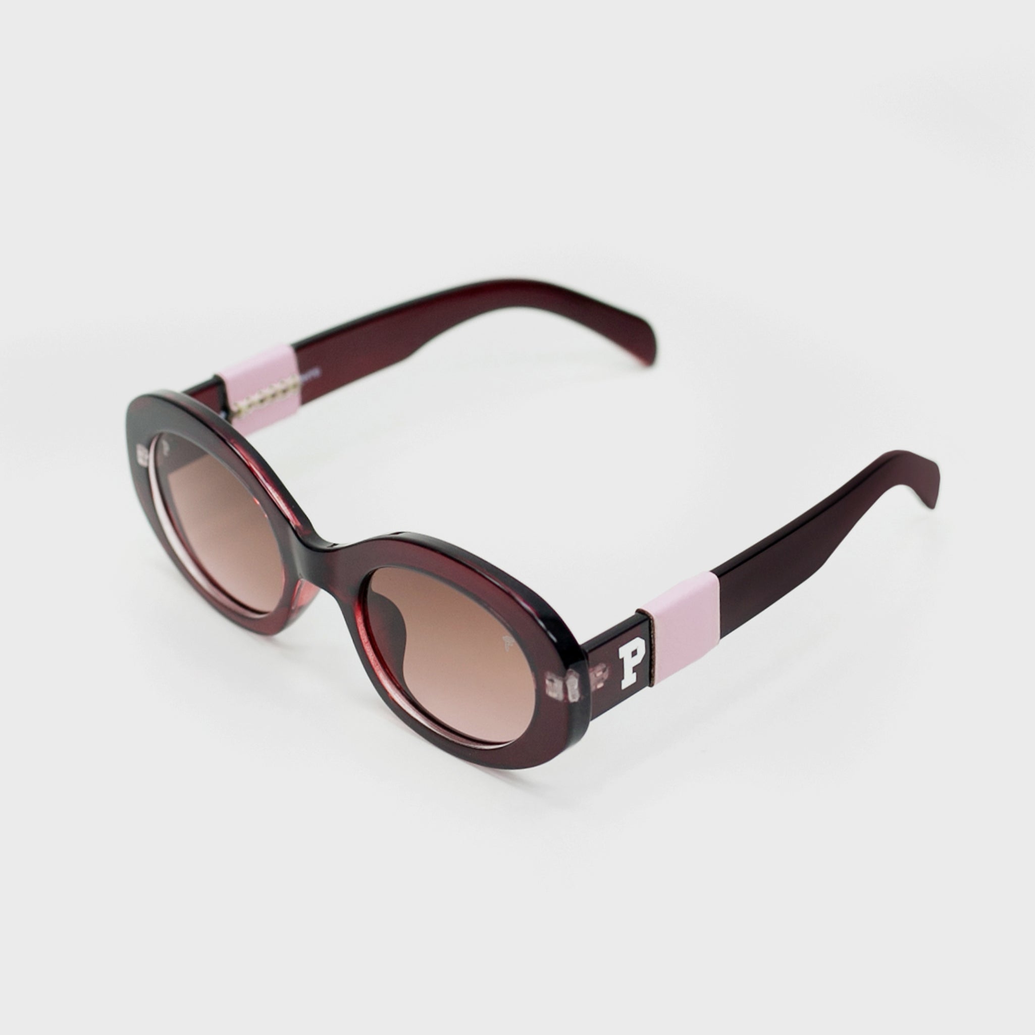 Fento Parchita Eter model – statement sunglasses in translucent wine color.