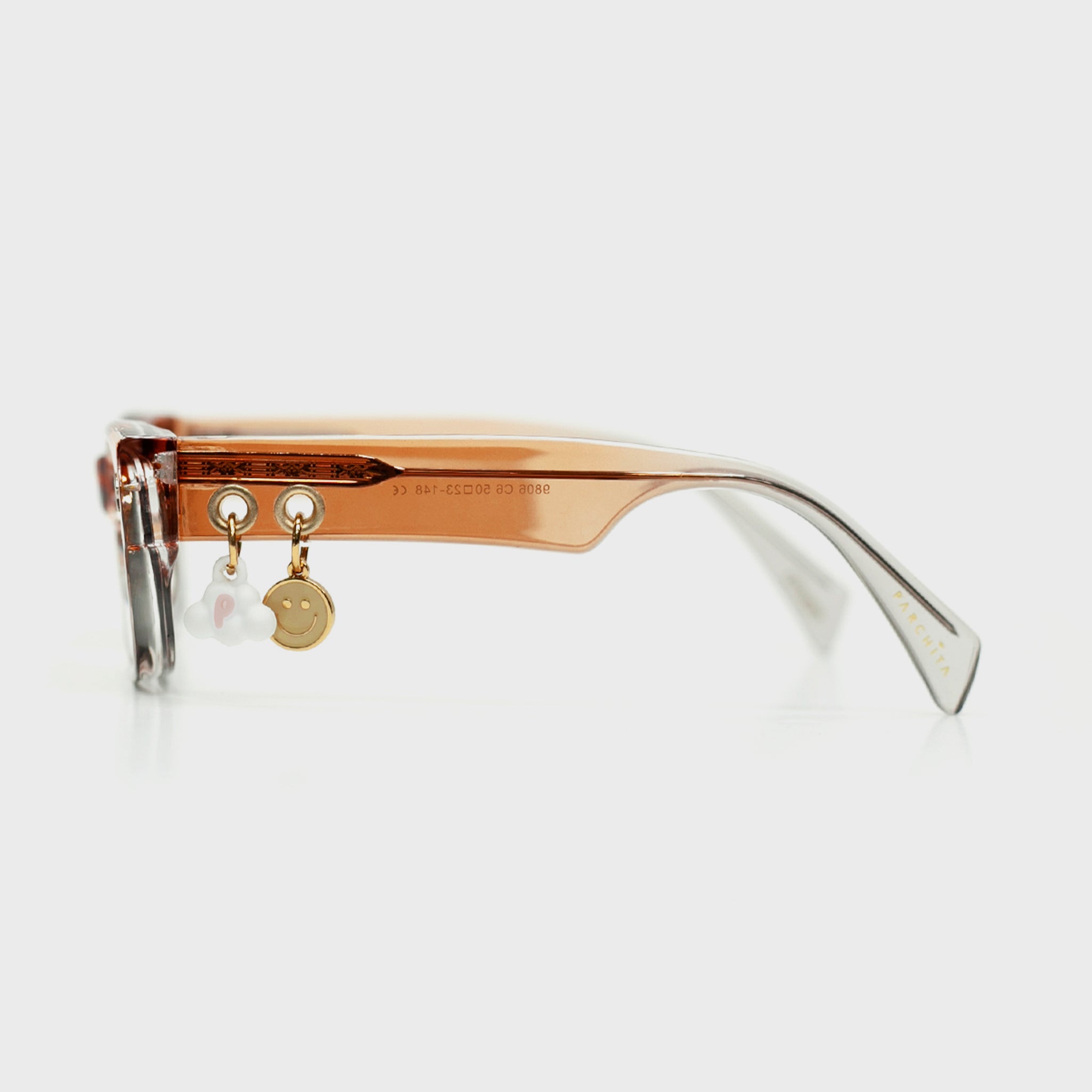 Atlas eyewear in vivid orange – part of Fento’s bold Parchita collection.