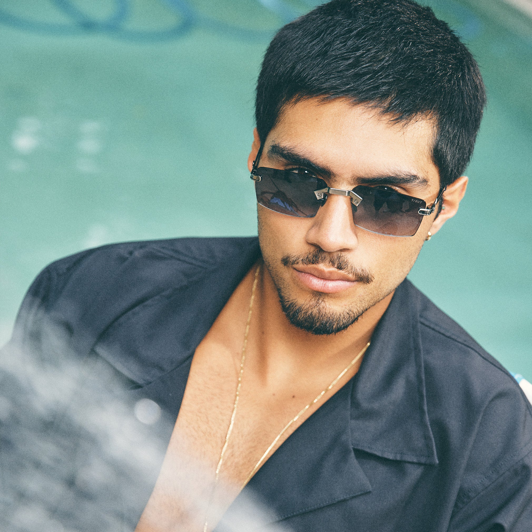 Chrome Sunglasses - Gun Grey