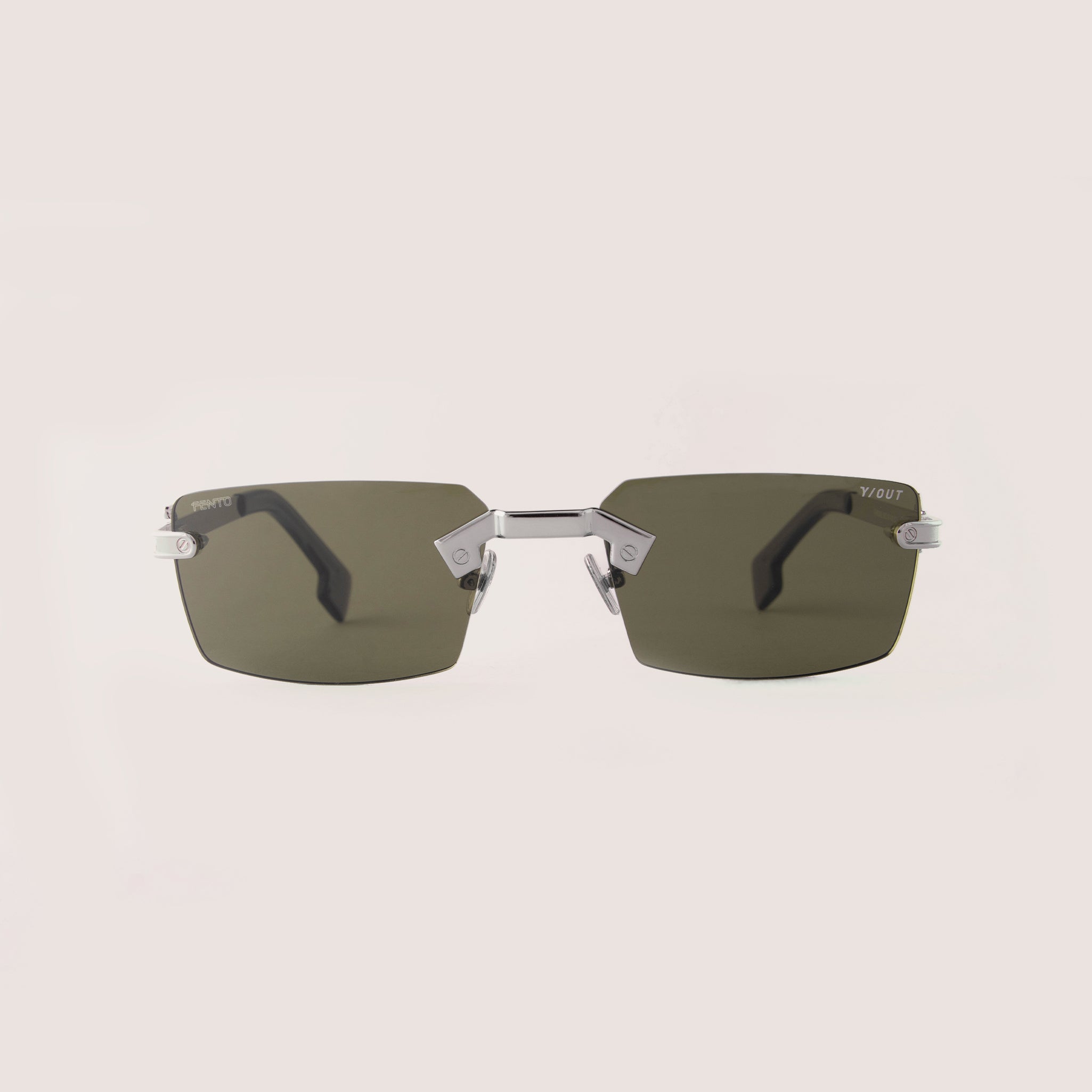 Chrome Sunglasses - Silver Green