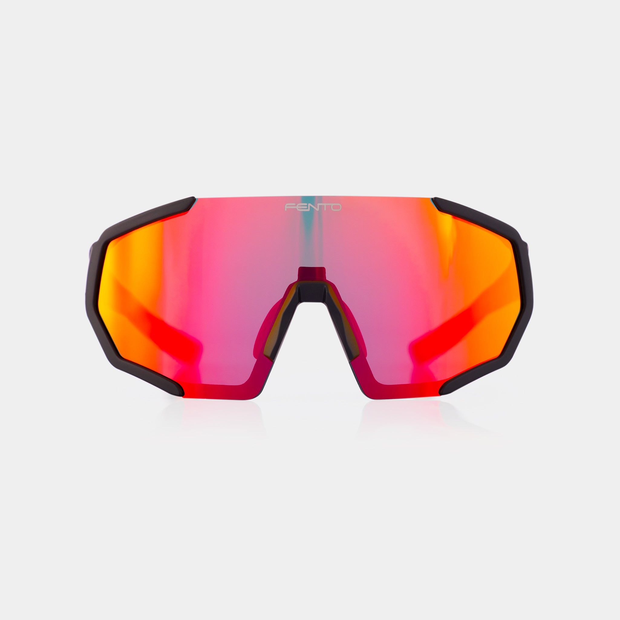 Hyper sport sunglasses – black and red TR90 frame with wraparound fit.