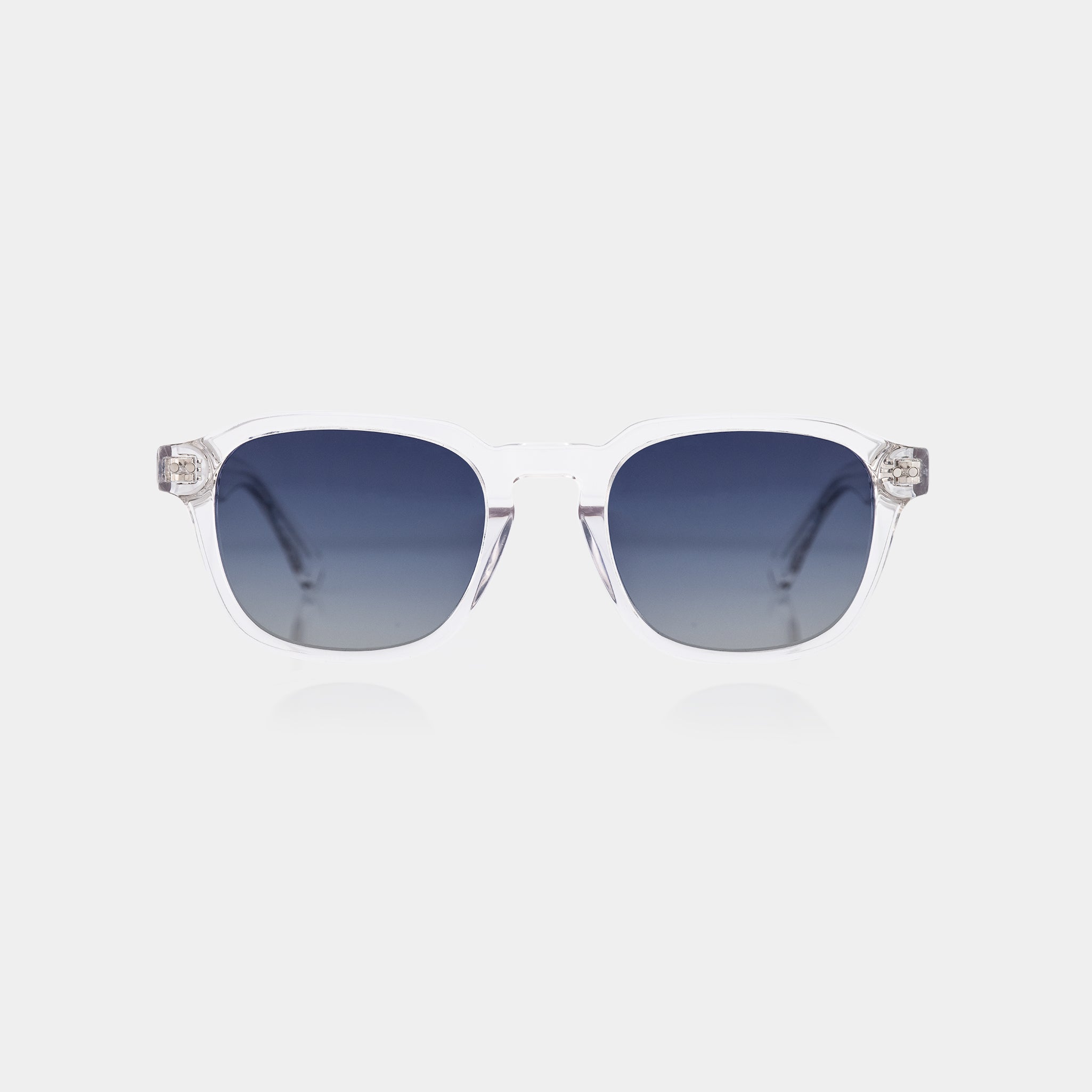 Fresh, bold, and lightweight. The Fento Nova Transparent Blue sunglasses feature a clear blue acetate frame, blending effortless style with modern energy for everyday adventures.

