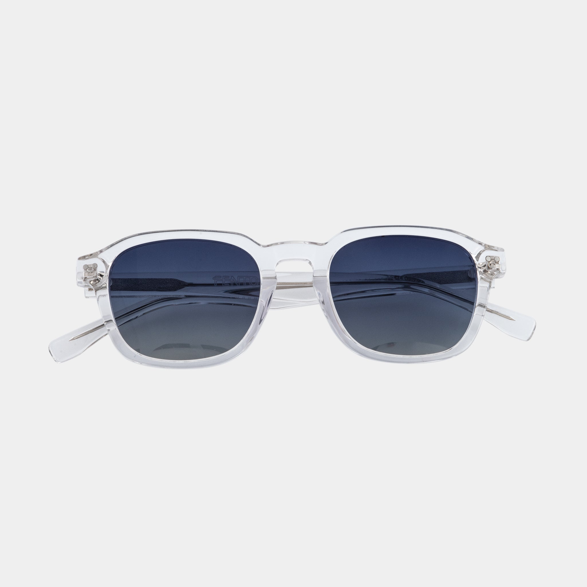 Light up your style. With a luminous transparent blue frame in premium acetate, the Fento Nova sunglasses offer a fresh, vibrant aesthetic built for comfort and durability.