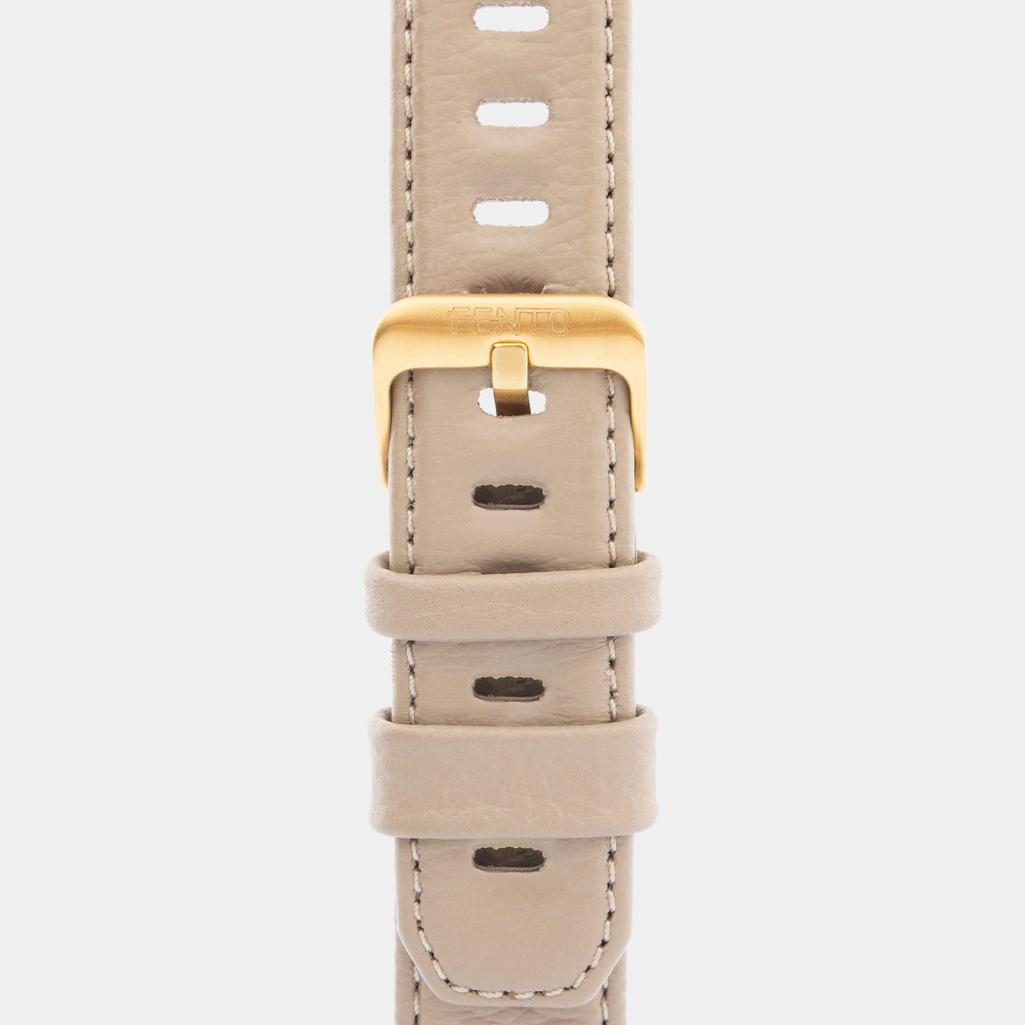 Foster concrete and leather watch – modern design with gold trim and natural textures.
