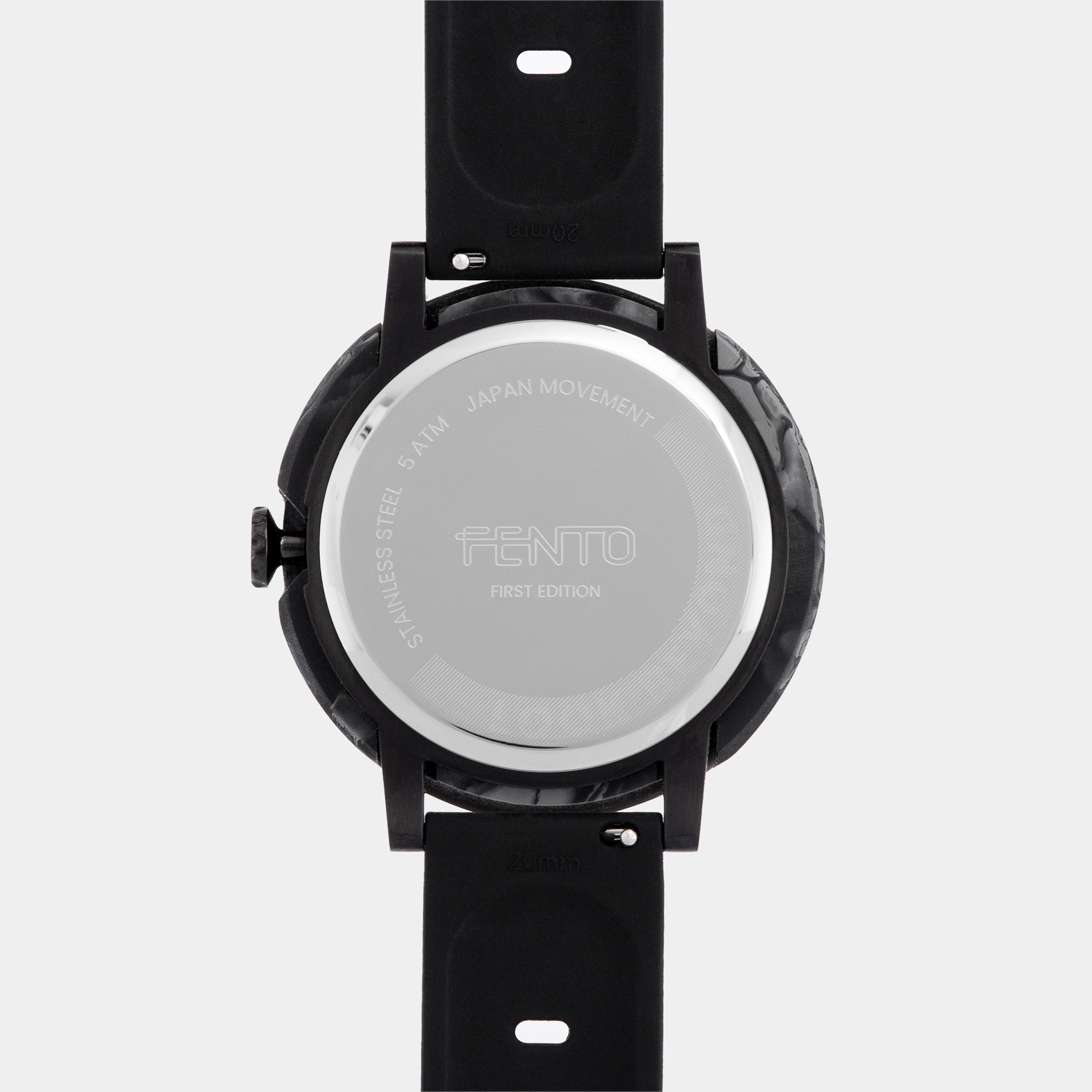 Bolt Black timepiece – dynamic design crafted for movement and durability.