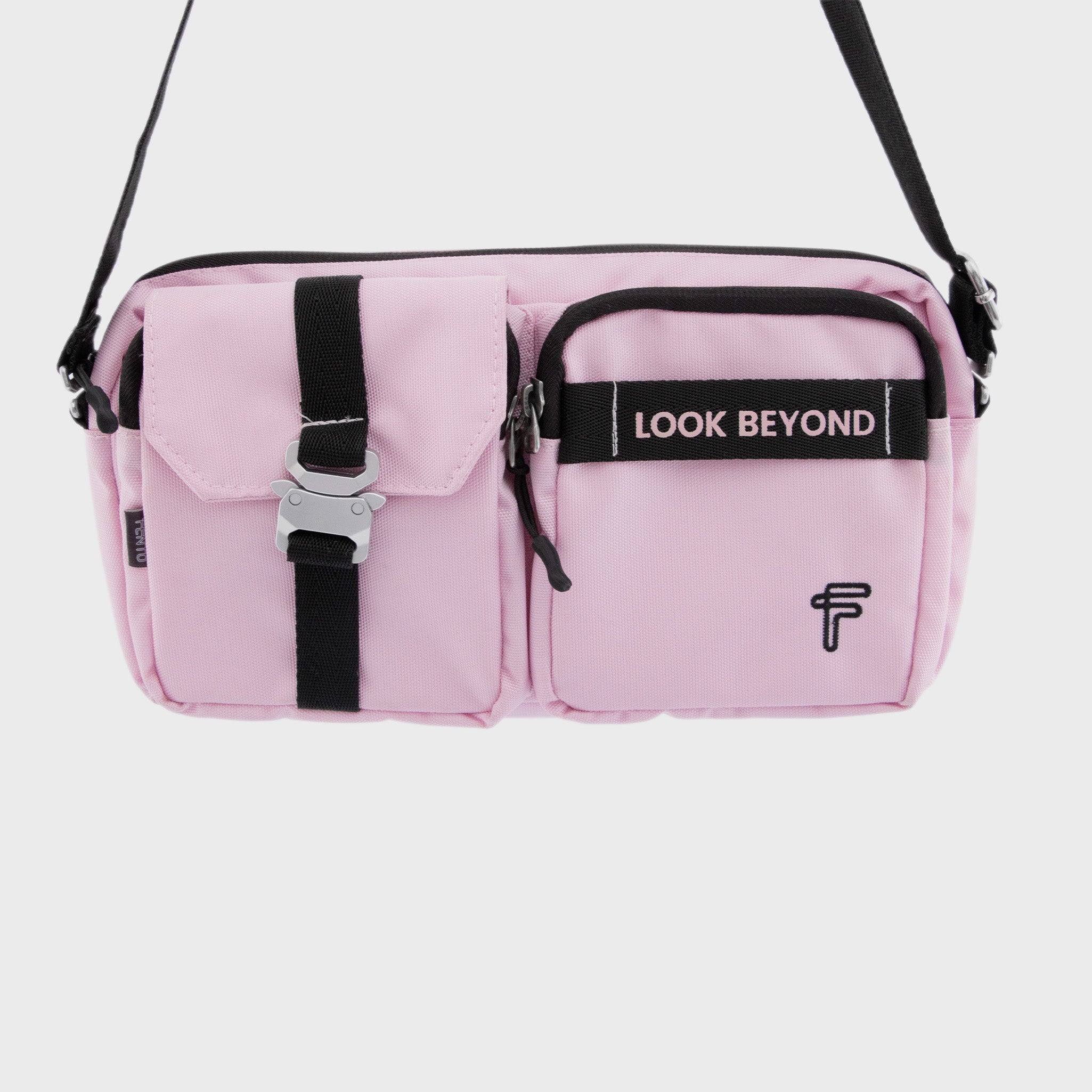 Utility belt bag in pink – lightweight canvas with a bold, urban touch.
