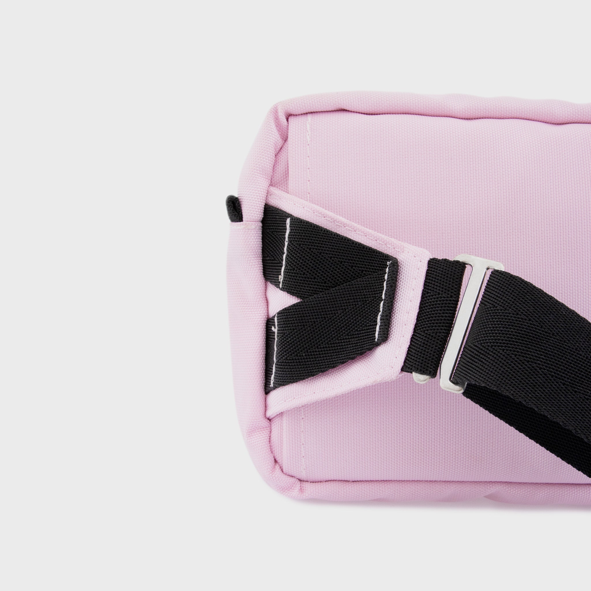Functional pink canvas belt bag – perfect for city life, travel, or daily style.
