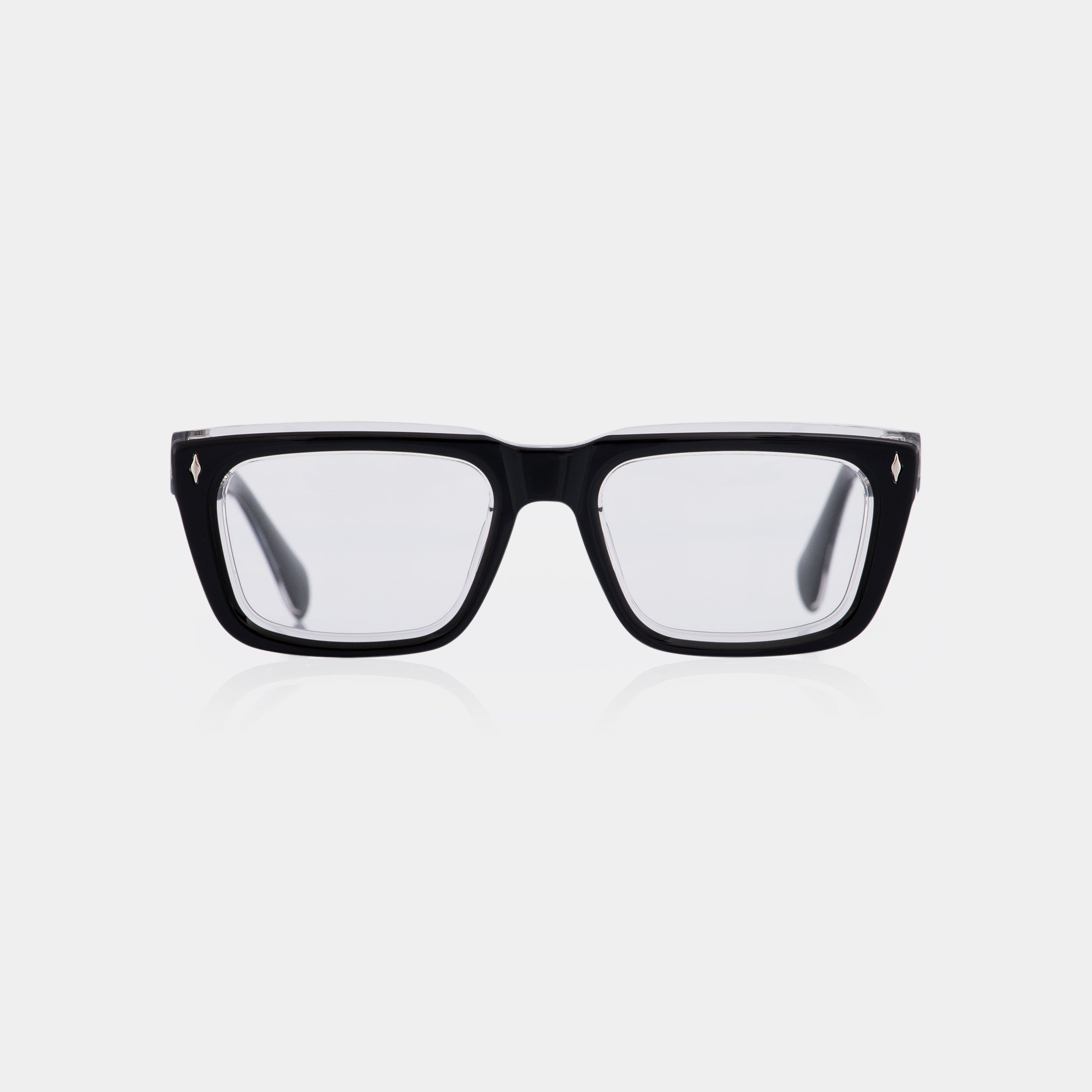 Tom eyeglasses in black acetate – bold square frame with modern simplicity.