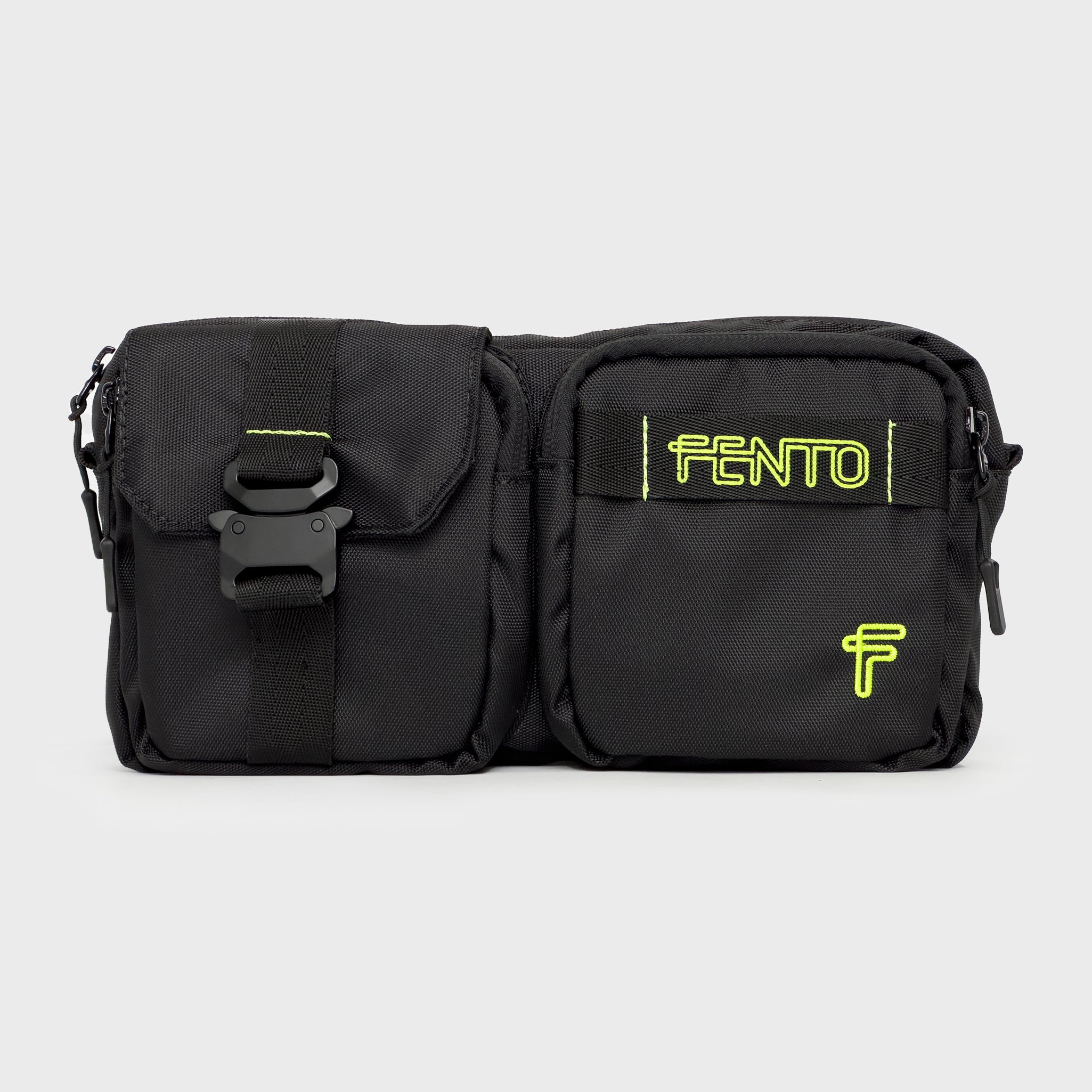 Black Utility Canvas Belt Bag – durable canvas design for everyday essentials.